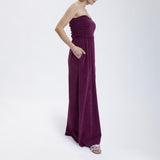 Speezys Strapless Dress Aubergine Shade