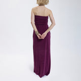 Speezys Strapless Dress Aubergine Shade