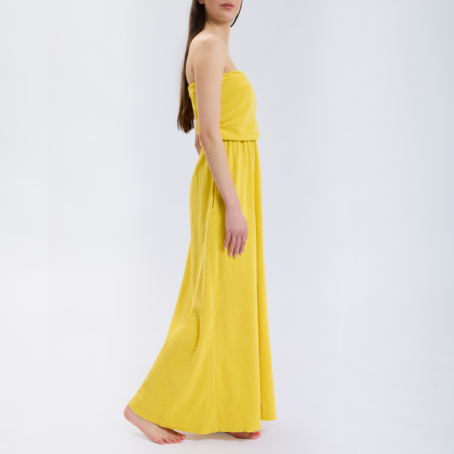 Speezys Strapless Dress Lemon Yellow
