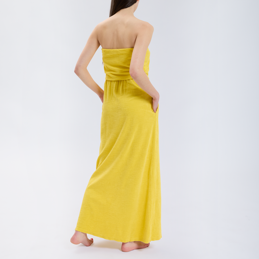 Speezys Strapless Dress Lemon Yellow