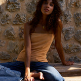 Speezys Strapless Top Sandy Caramel