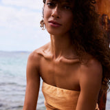 Speezys Strapless Dress Sandy Caramel