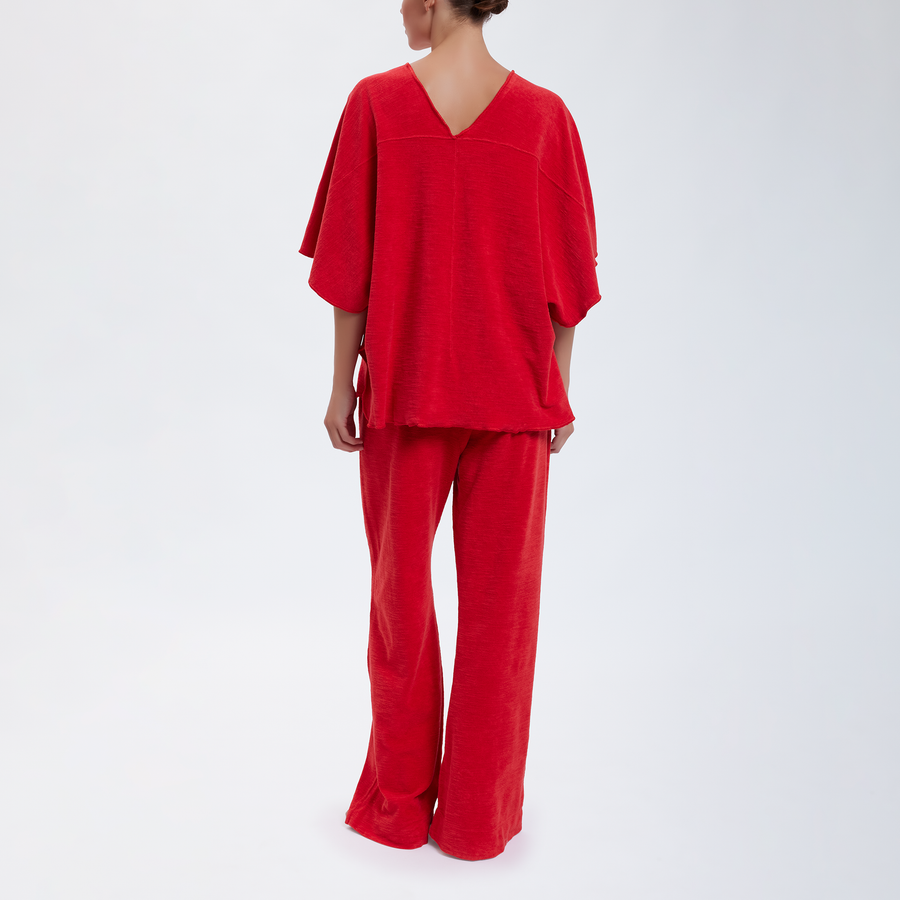 Speezys Kaftan Top Fire Red