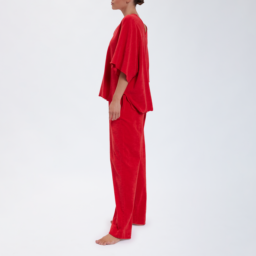 Speezys Kaftan Top Fire Red