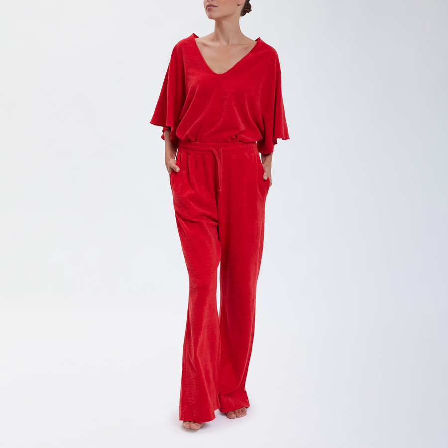 Speezys Kaftan Top Fire Red