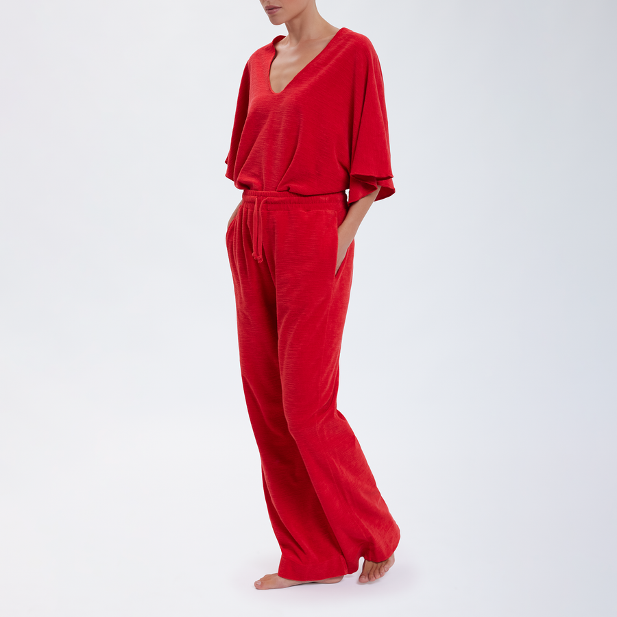 Speezys Kaftan Top Fire Red