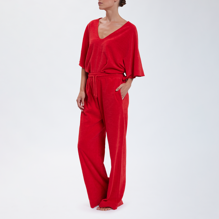 Speezys Kaftan Top Fire Red