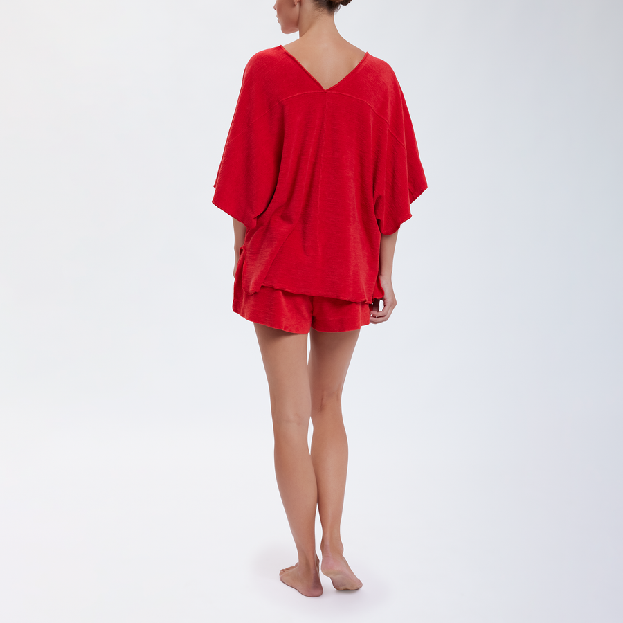 Speezys Kaftan Top Fire Red