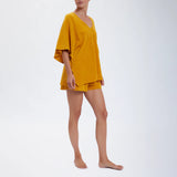 Speezys Kaftan Top Ocher Yellow