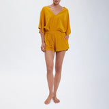Speezys Kaftan Top Ocher Yellow