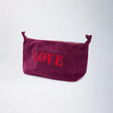 Speezys Zip Pouch Aubergine Shade | LOVE Embroidery Limited Edition
